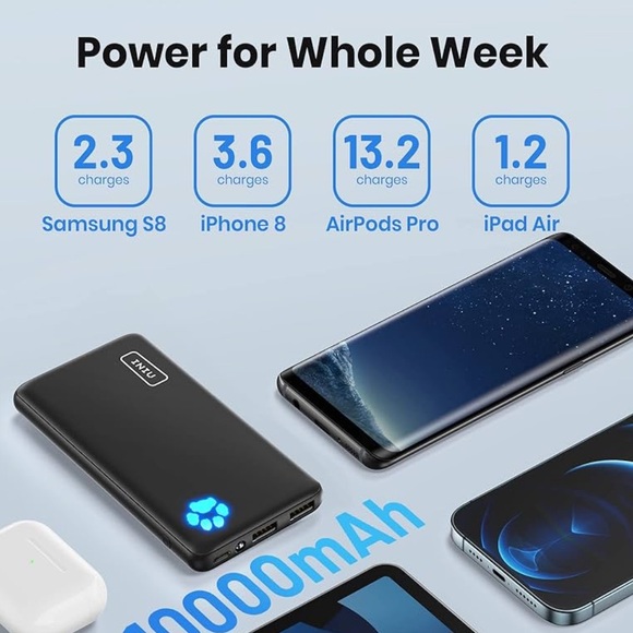INIU Portable Charger, 10000mAh PD 22.5W Power Bank - Picture 8 of 13